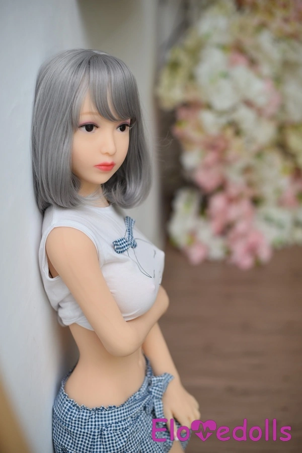 Poupée sexuelle réaliste grise en TPE, bonnet D, 125 cm, petite poitrine, Galerie 9