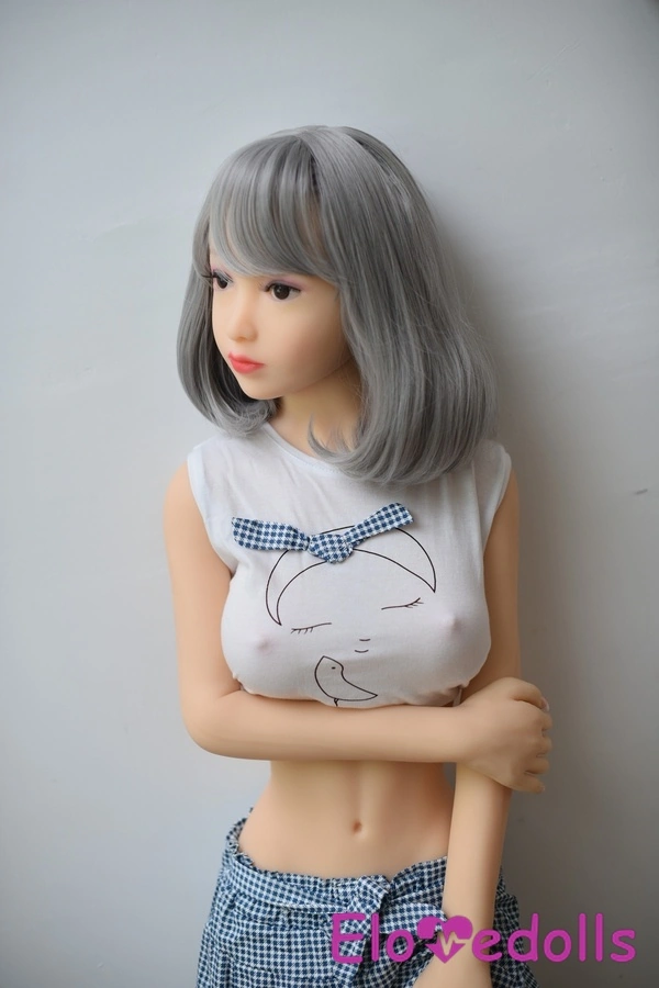 Poupée sexuelle réaliste en TPE, bonnet D, 125 cm, petite poitrine, lèvres fines, vue détaillée 2