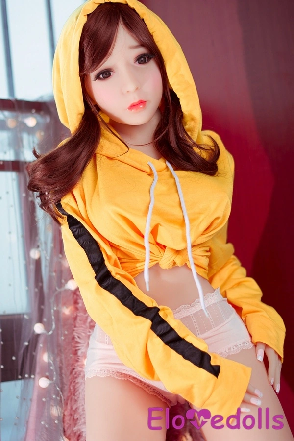138cm E-kupa TPE Tunna läppar Bärnstensfärgade ögon Små bröst Kändissexdockor Detaljvy 3