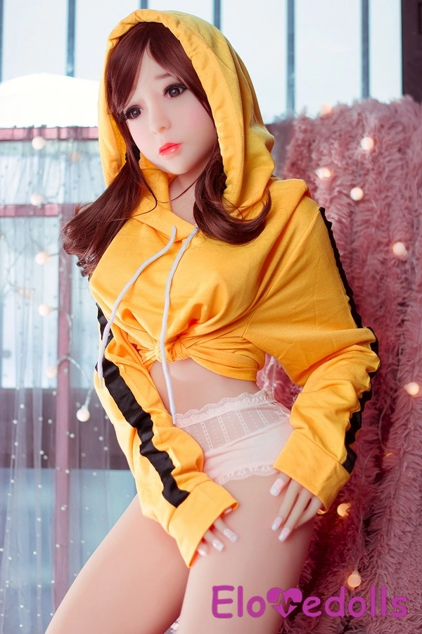 138cm E-kupa TPE Små bröst Brunett med bärnstensfärgade ögon Detaljvy av kändissexdockor 4
