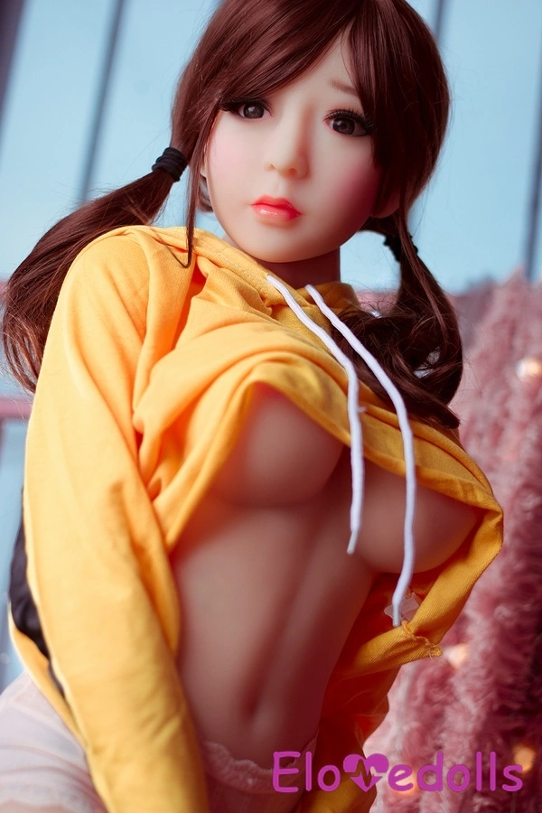138cm E-kupa TPE Små bröst Bärnstensfärgade ögon Brunett Kändissexdockor Detaljvy 7