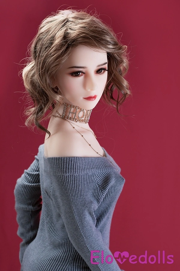 150cm C Cup TPE Thin Lips Amber Eyes Petite Sex Doll Gallery 5