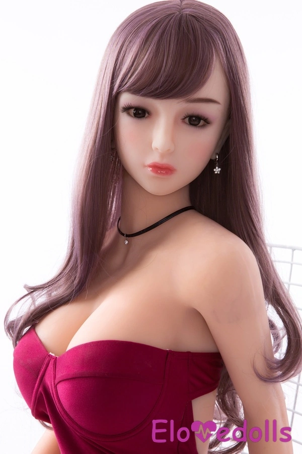 Boneka Seks Selebriti Berbibir Tipis Brunette TPE 158cm D Cup