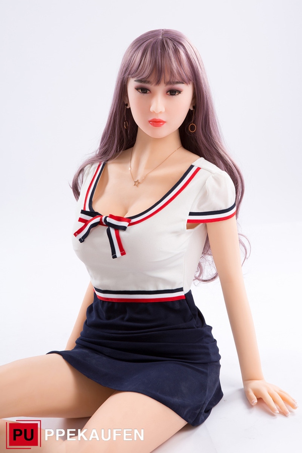 158cm D Cup TPE Thin Lips Brunette Gray Eyes European Sex Doll Product