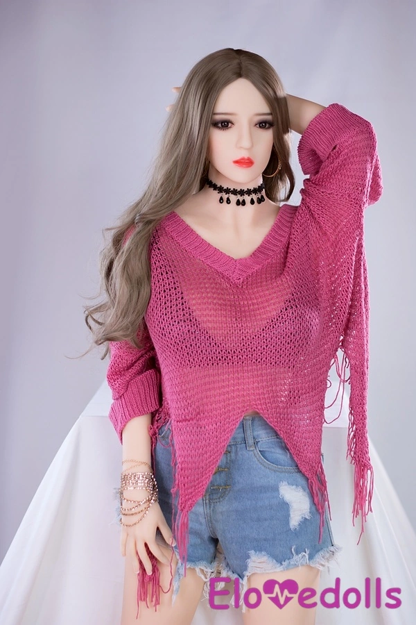 عروسک جنسی TPE با لب‌های نازک و سینه‌های کوچک، سایز ۱۶۸ سانتی‌متر، E Cup، نمای جزئیات ۳