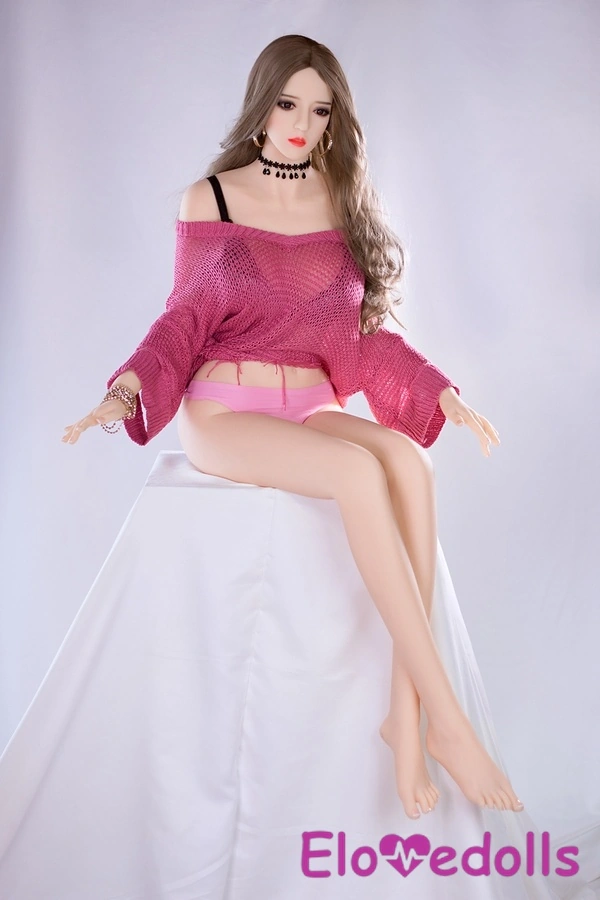 عروسک جنسی TPE با سینه‌های ریز و لب‌های نازک صورتی، سایز 168 سانتی‌متر، E Cup، نمای جزئیات 7
