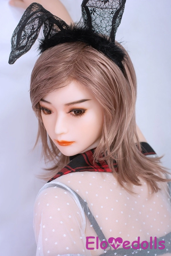 168 cm miseczka E TPE cienkie usta bursztynowe oczy małe piersi anime sex lalki galeria 9