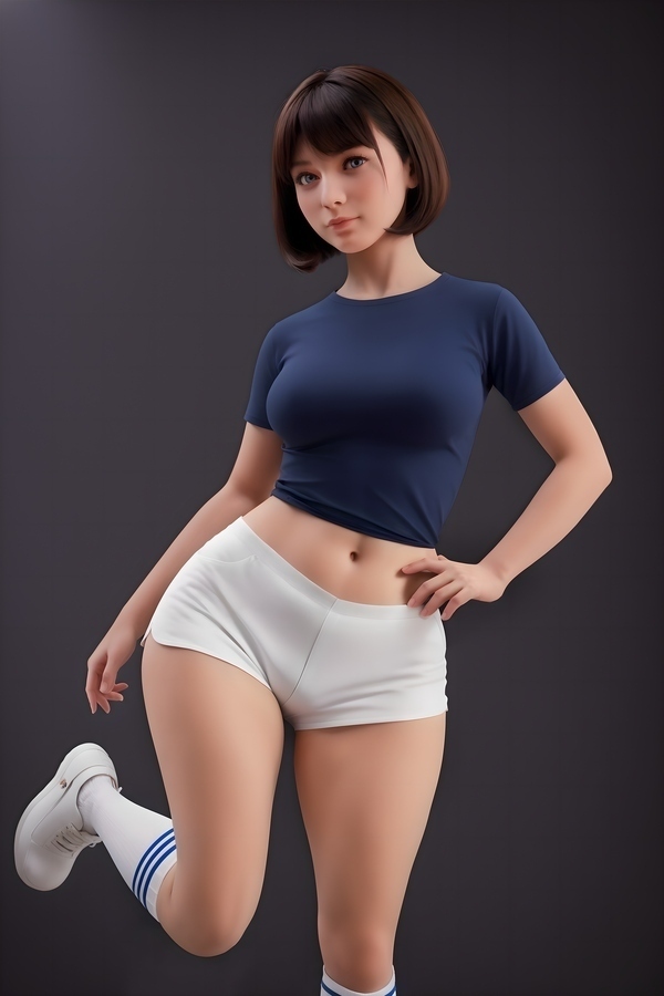 151cm D Cup Silicone Head & TPE Body Thin Lips Brunette Athletic Thick Sex Doll Product