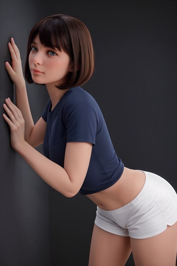 151cm D Cup Silicone Head & TPE Body Thin Lips Brunette Athletic Thick Sex Doll Detail View 3