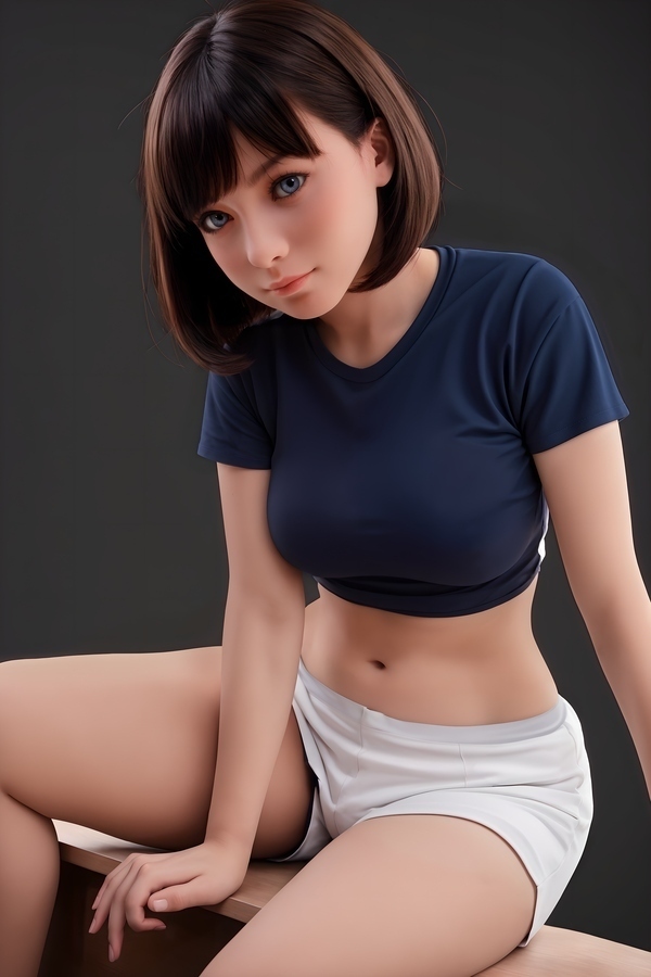 151cm D Cup Silicone Head & TPE Body Brunette Thin Lips Athletic Thick Sex Doll Detail View 1