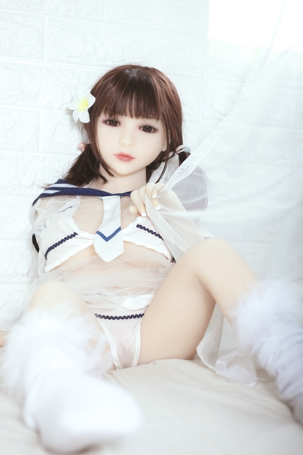 100cm D Cup TPE White Small Breasts Blue Eyes Mini Sex Doll Gallery 5