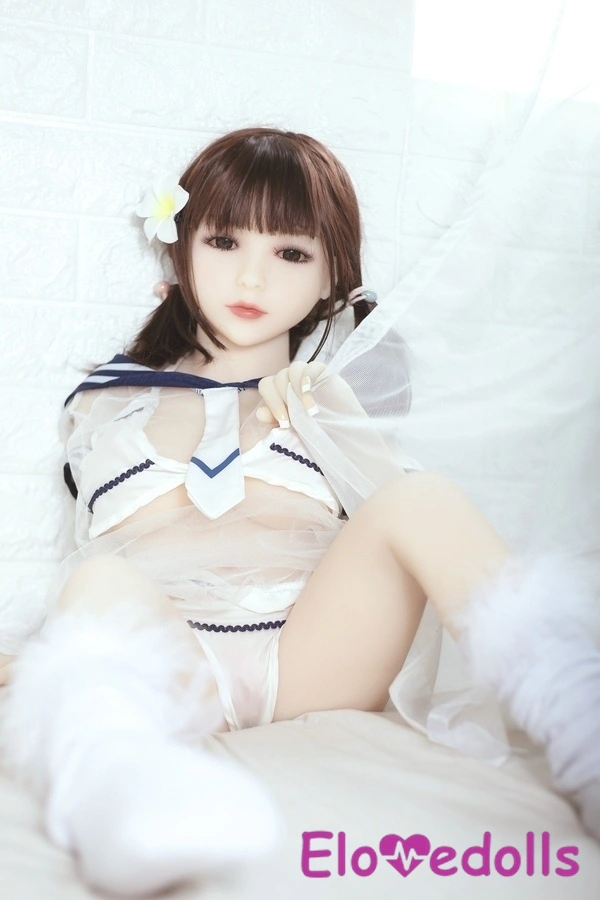 Búp bê tình dục mini TPE ngực nhỏ màu trắng, mắt xanh, cúp D 100cm, bộ sưu tập 5