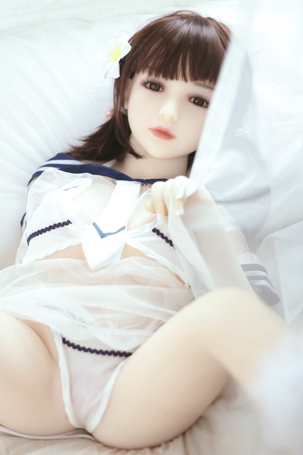 100cm D Cup TPE White Small Breasts Blue Eyes Mini Sex Doll Gallery 6