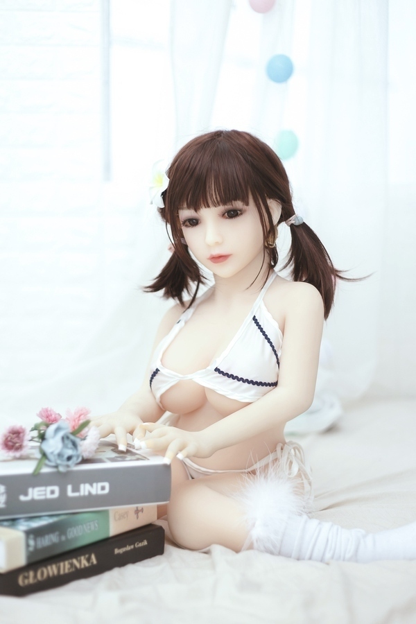 100cm D Cup TPE Small Breasts White Blue Eyes Mini Sex Doll Detail View 4