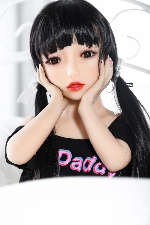 100cm A Cup TPE Gray Eyes Medium Breasts Thin Lips Mini Sex Doll Detail View 2