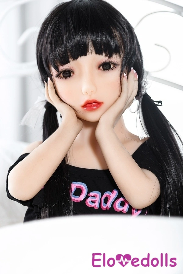 Búp bê tình dục mini 100cm A Cup TPE mắt xám ngực trung bình môi mỏng Xem chi tiết 2