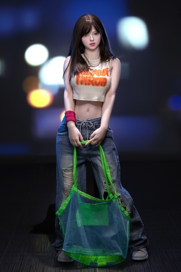 157cm D Cup TPE Green Eyes Black Small Breasts Asian Sex Doll Product