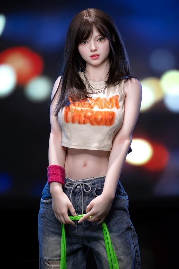 157cm D Cup TPE Small Breasts Full Lips Black Asian Sex Doll Gallery 2