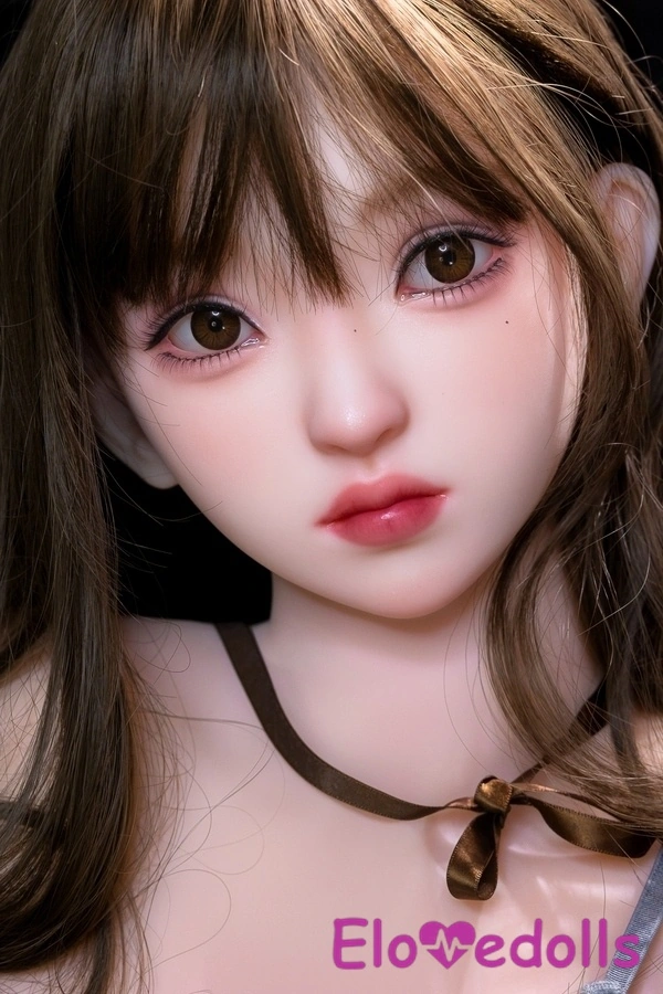 157cm D Cup TPE Small Breasts Brunette Gray Eyes Realistic Sex Doll Detail View 1