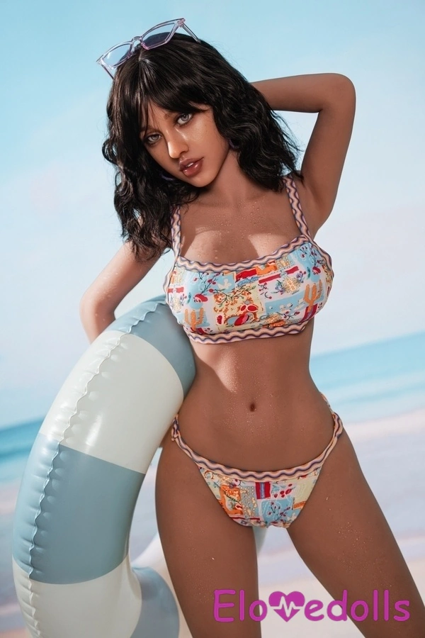 150cm F-kupa Silikonhuvud & TPE-kropp Blå ögon Extra stora bröst Brunett Asiatisk Sexdocka Galleri 2