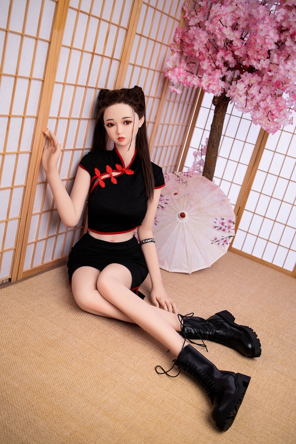 100cm C Cup TPE Thin Lips Black Amber Eyes Chinese Sex Doll Detail View 19