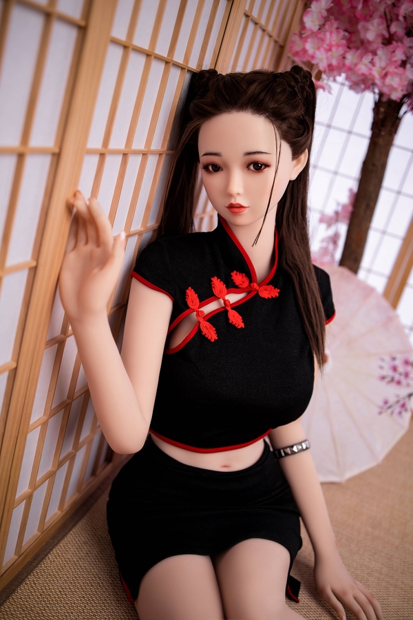 100cm C Cup TPE Amber Eyes Black Small Breasts Chinese Sex Doll Detail View 20