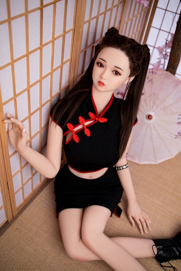 100cm C Cup TPE Μικρό Στήθος Κεχριμπαρένια Μάτια Μαύρη Κινέζικη Κούκλα Σεξ Λεπτομέρειες Προβολή 21