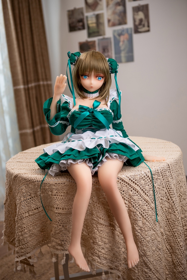 68cm D Cup TPE Green Eyes White Thin Lips Anime Sex Doll Gallery 4