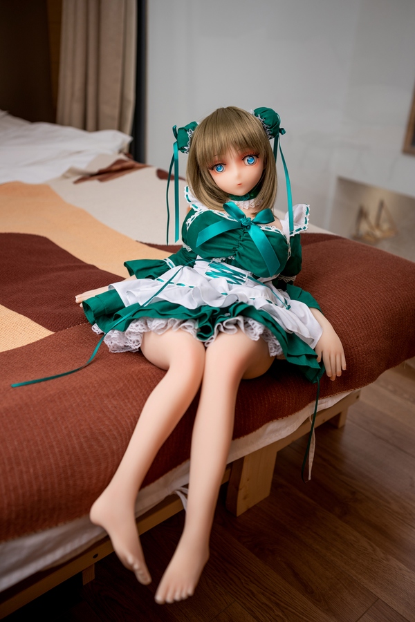 68cm D Cup TPE White Green Eyes Petite Anime Sex Doll Gallery 5