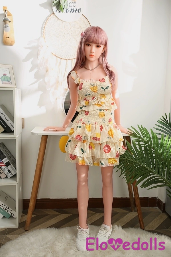 Búp bê tình dục Nhật Bản 148cm C Cup TPE Môi tự nhiên Mắt xám Hồng Xem chi tiết 7