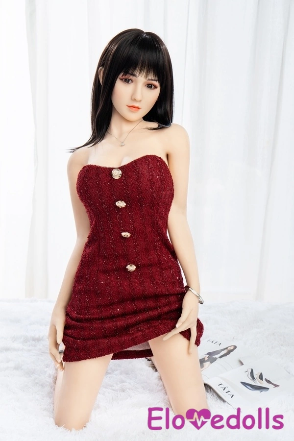 Búp bê tình dục Châu Á 148cm C Cup TPE Mắt hổ phách đen Ngực nhỏ Bộ sưu tập 6