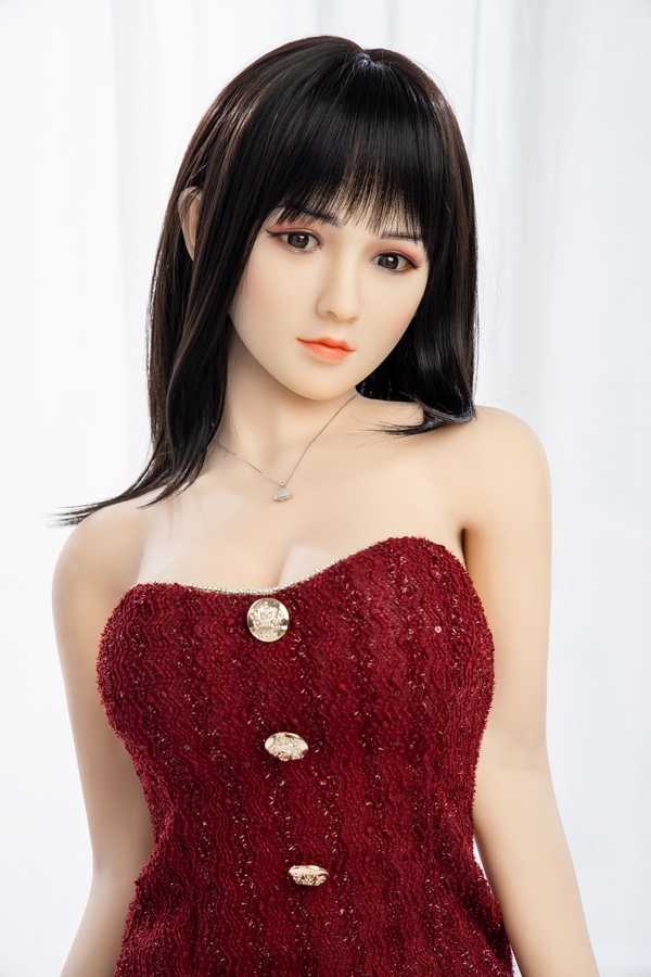 148cm C Cup TPE Amber Eyes Black Thin Lips Asian Sex Doll Gallery 7