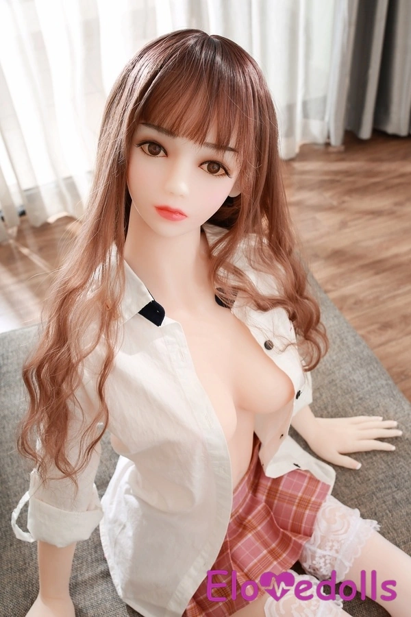 Búp bê tình dục Châu Á 148cm C Cup TPE Ngực nhỏ Mắt xám Bộ sưu tập 3