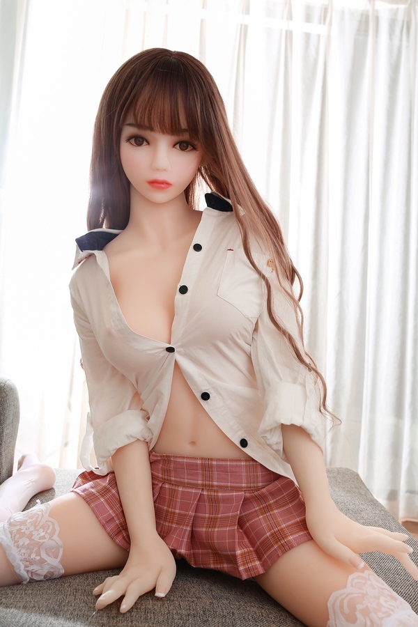 148cm C Cup TPE Petite Breasts Brunette Gray Eyes Asian Sex Doll Gallery 8