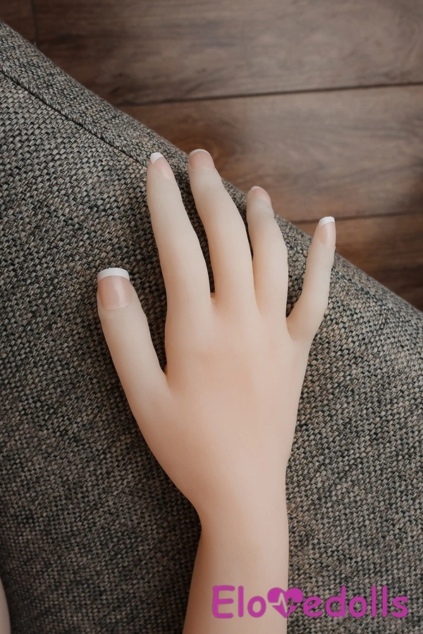 Búp bê tình dục Châu Á 148cm Cúp C TPE Ngực nhỏ Mắt xám Tóc nâu Xem chi tiết 6