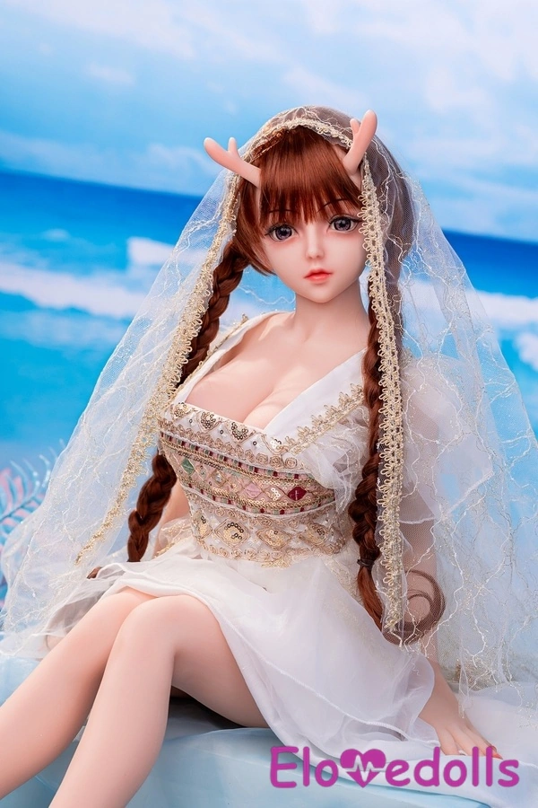 80cm D Cup Silicone Head & TPE Body Petite Natural Lips Red Mini Sex Doll Gallery 5