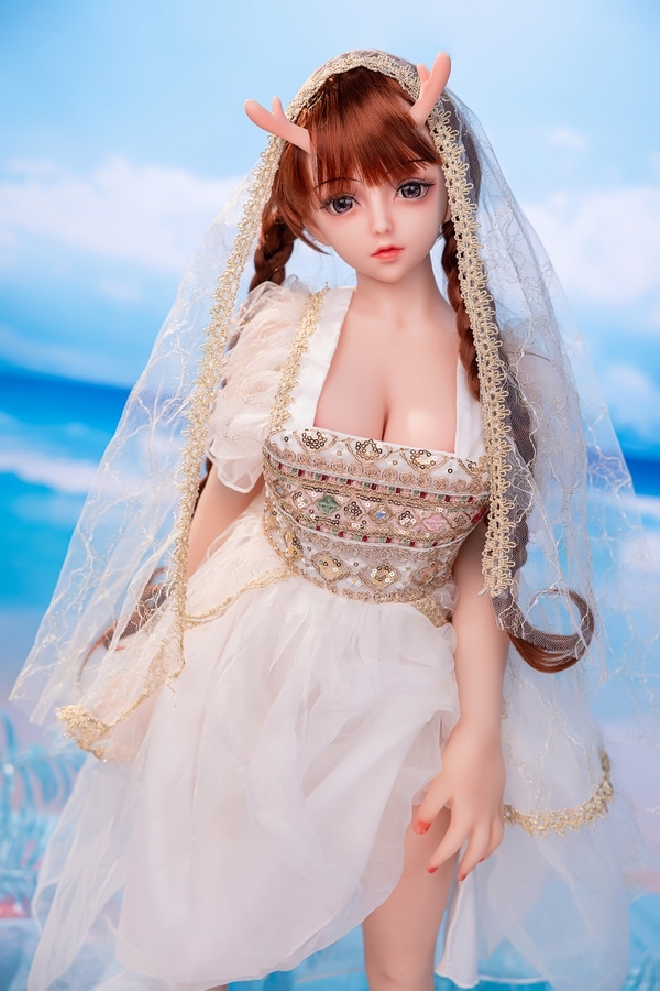 80cm D Cup Silicone Head & TPE Body Natural Lips Petite Red Mini Sex Doll Detail View 7