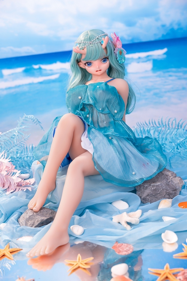 80cm D Cup Silicone Head & TPE Body White Thin Lips Petite Mini Sex Doll Gallery 4