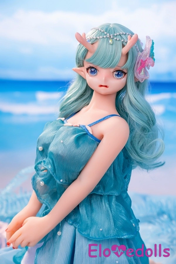 80cm D Cup Silicone Head & TPE Body Thin Lips White Petite Mini Sex Doll Gallery 7