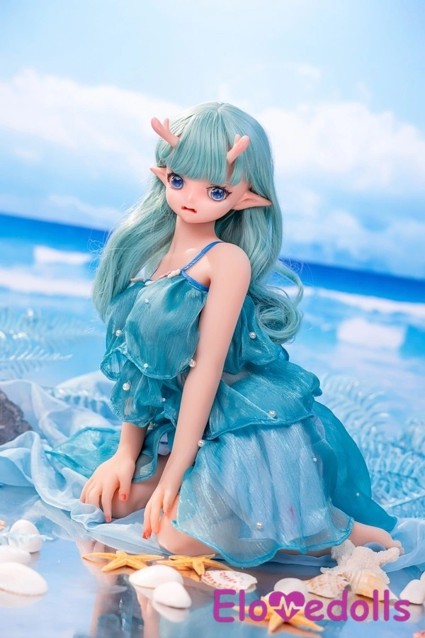 80cm D Cup Silicone Head & TPE Body Petite White Thin Lips Mini Sex Doll Detail View 13