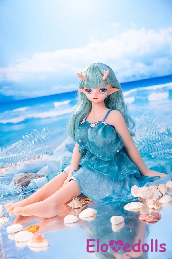 80cm D Cup Silicone Head & TPE Body White Petite Thin Lips Mini Sex Doll Detail View 17