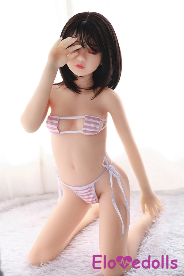125cm B Cup TPE Gray Eyes Petite Thin Lips Mini Sex Doll Gallery 2