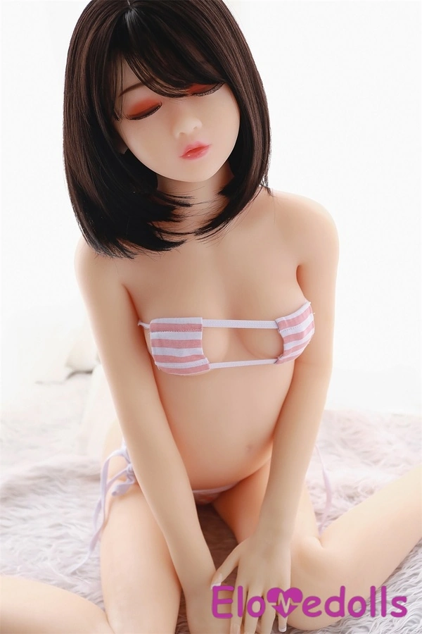 125cm B Cup TPE Petite Small Breasts Gray Eyes Mini Sex Doll Detail View 2