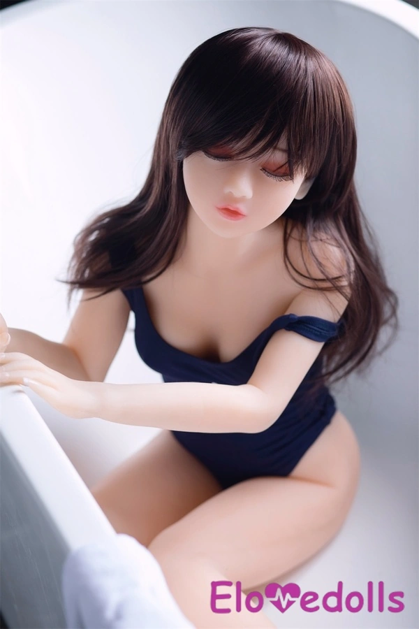125cm B Cup TPE Petite Black Thin Lips Mini Sex Doll Gallery 4