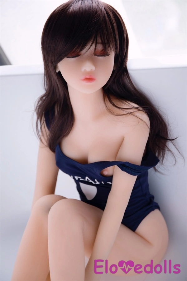 125cm B Cup TPE Thin Lips Petite Black Mini Sex Doll Gallery 7