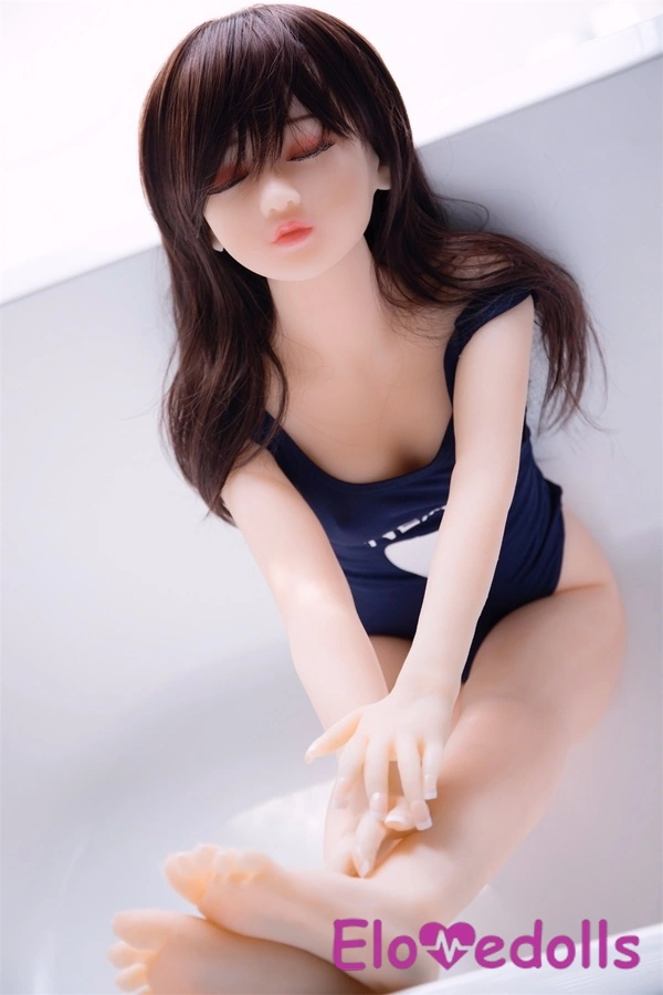 125cm B Cup TPE Blue Eyes Petite Thin Lips Mini Sex Doll Gallery 8