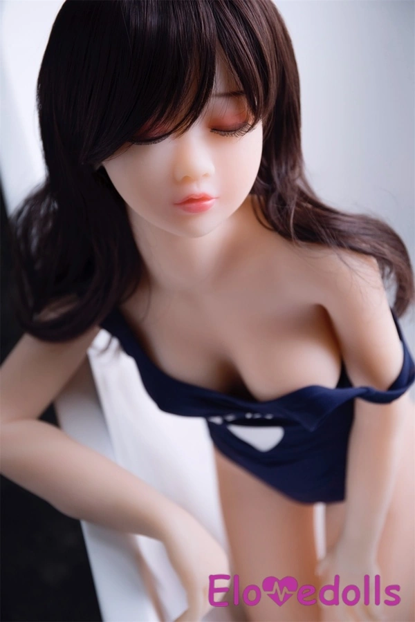 125cm B Cup TPE Black Petite Blue Eyes Mini Sex Doll Detail View 1