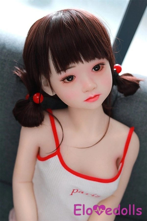 125cm B Cup TPE Small Breasts Gray Eyes Thin Lips Mini Sex Doll Gallery 4
