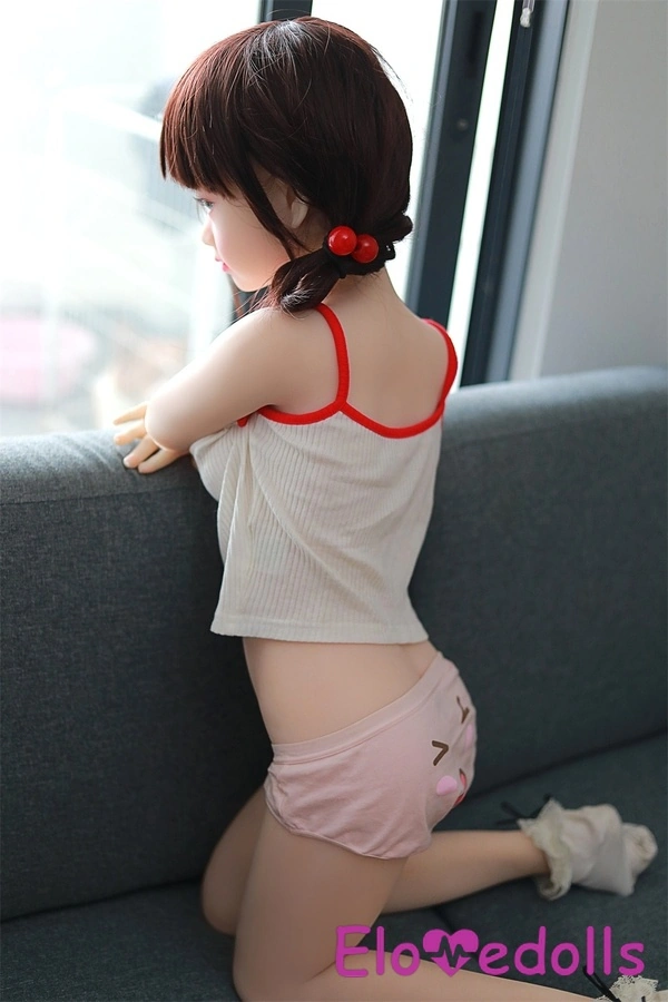 125cm B Cup TPE Petite Gray Eyes Small Breasts Mini Sex Doll Gallery 5