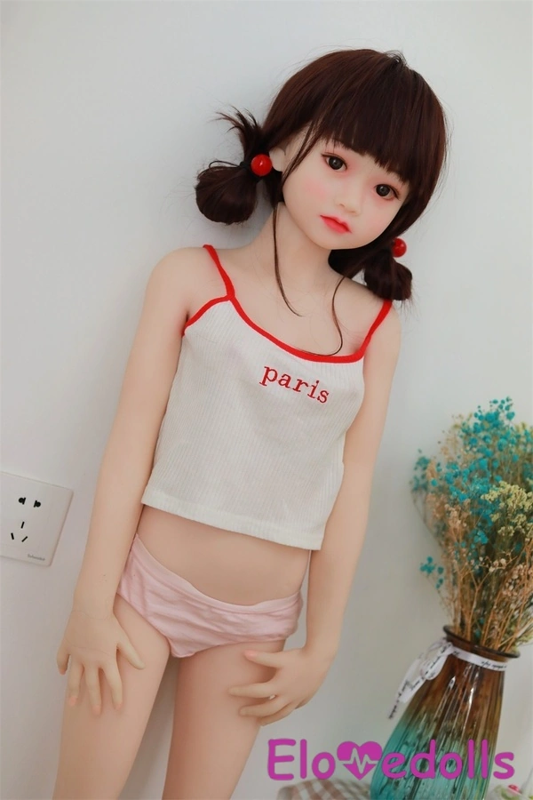 125cm B Cup TPE Petite Thin Lips Gray Eyes Mini Sex Doll Detail View 4